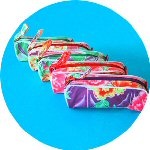 etui bloemenprint
